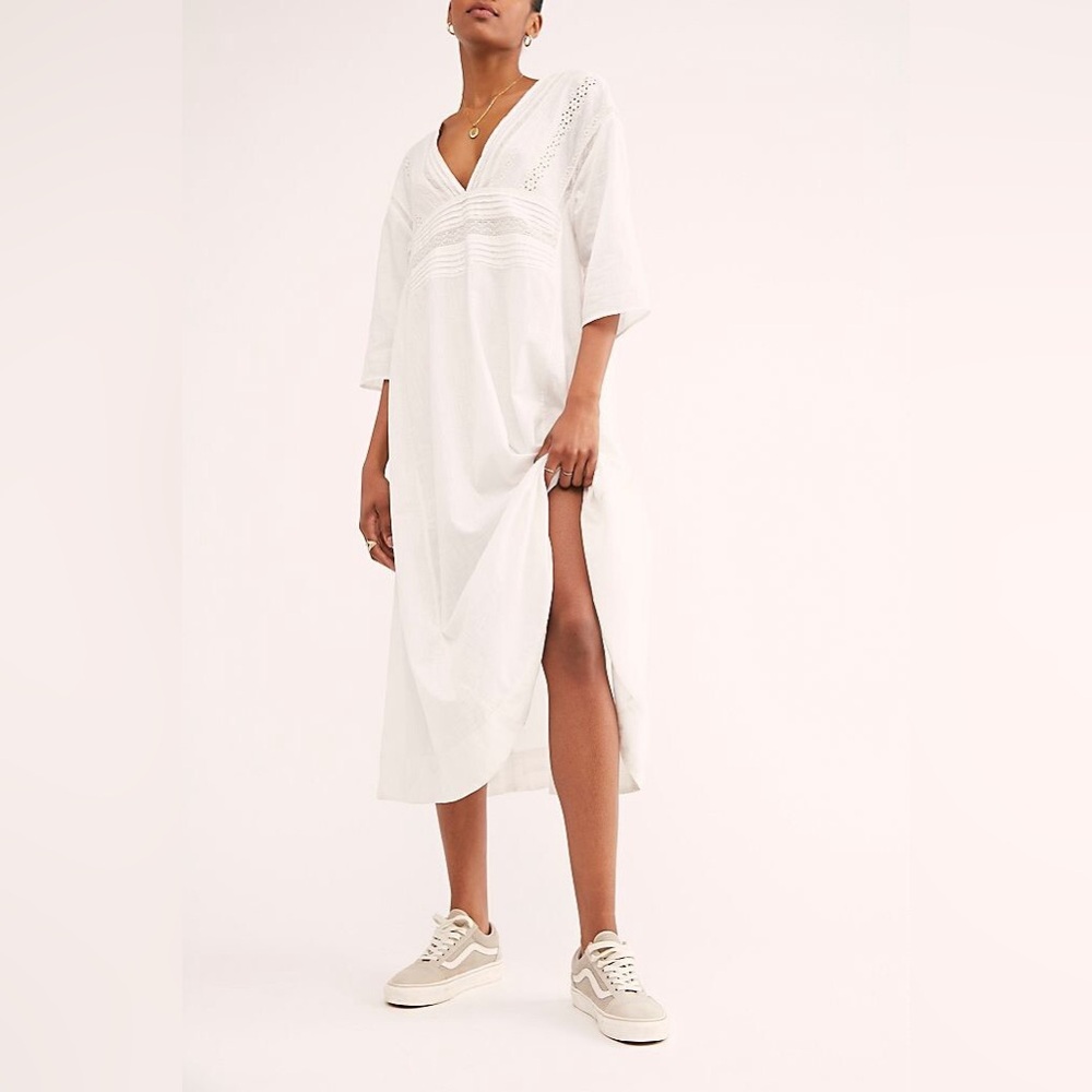 Free People Daybreak Boho Lace cotton Dress S